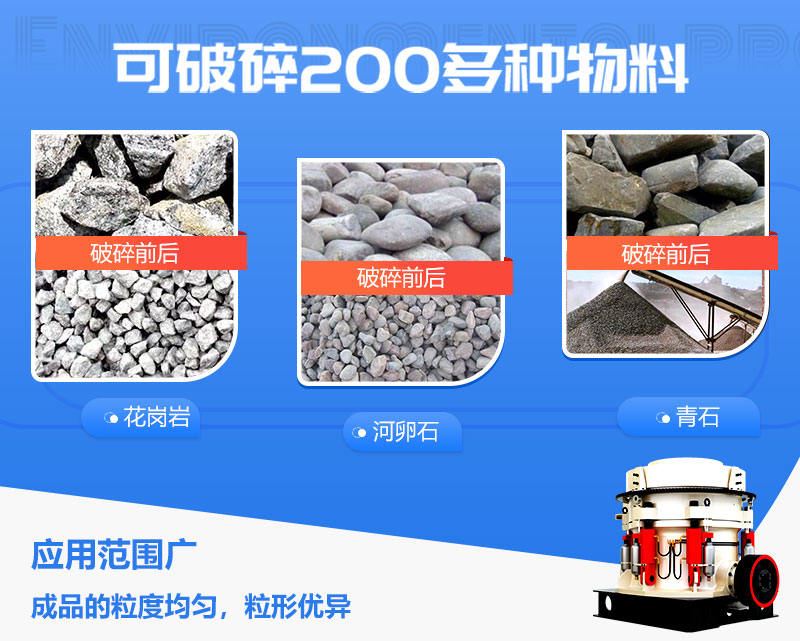 1750圆锥破碎机的应用范围